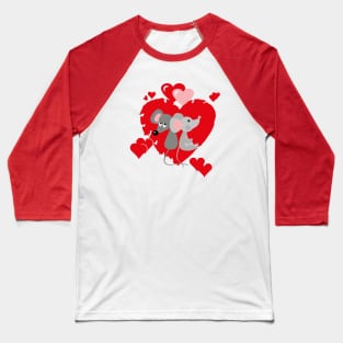 Mice and love Baseball T-Shirt